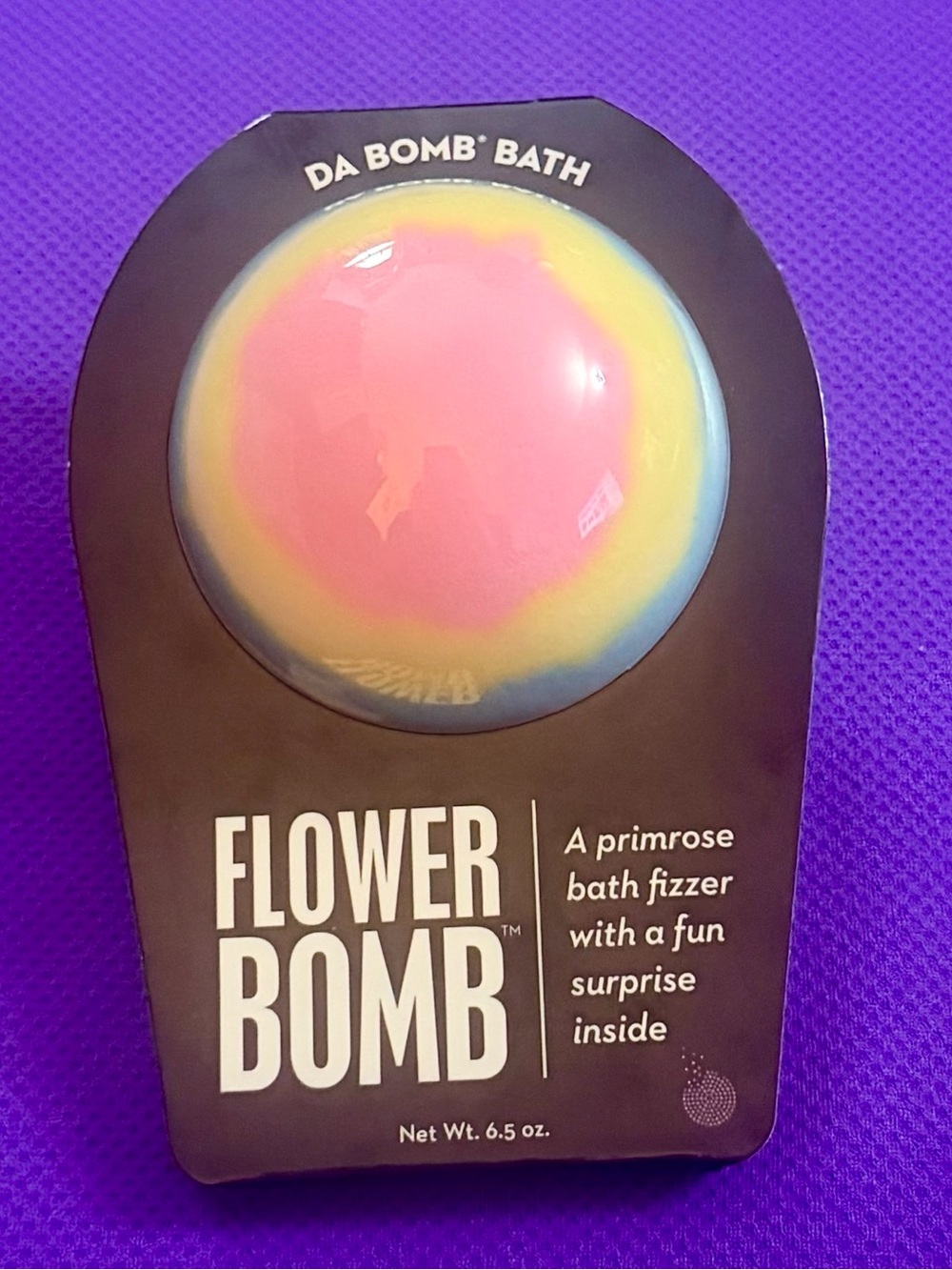 DA BOMB Flower Bomb Primrose Bath Fizzer - Pink & Yellow